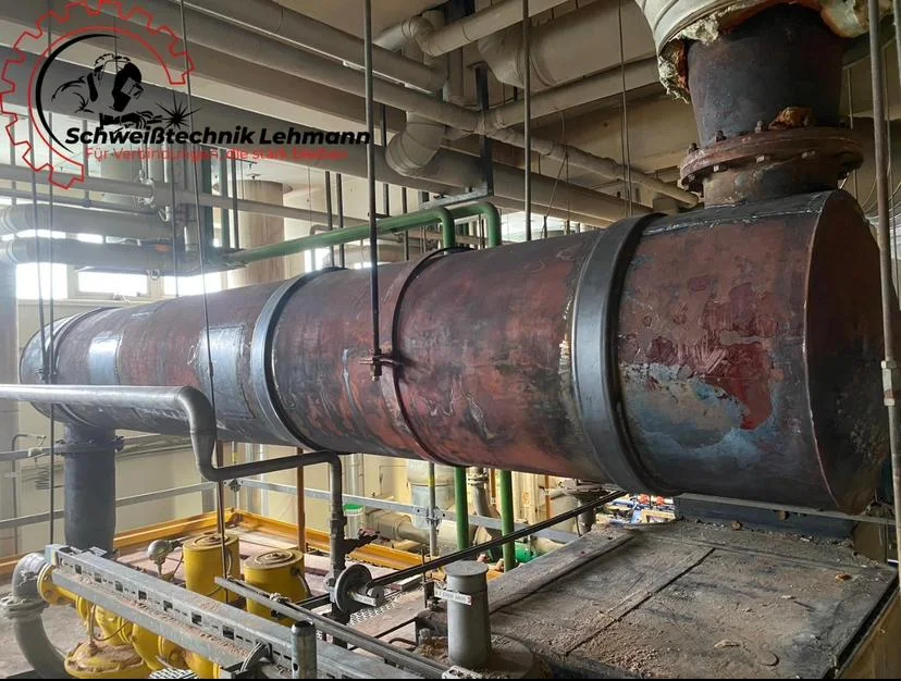 Industrieschweißarbeit – Rohrleitung