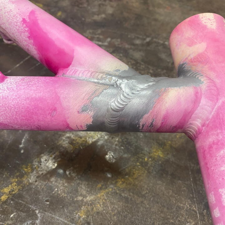 Fahrradrahmenreparatur-Aluminium